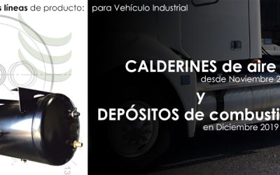 Lanzamiento de 2 líneas de producto: Calderines de Aire y Depósitos de Combustible